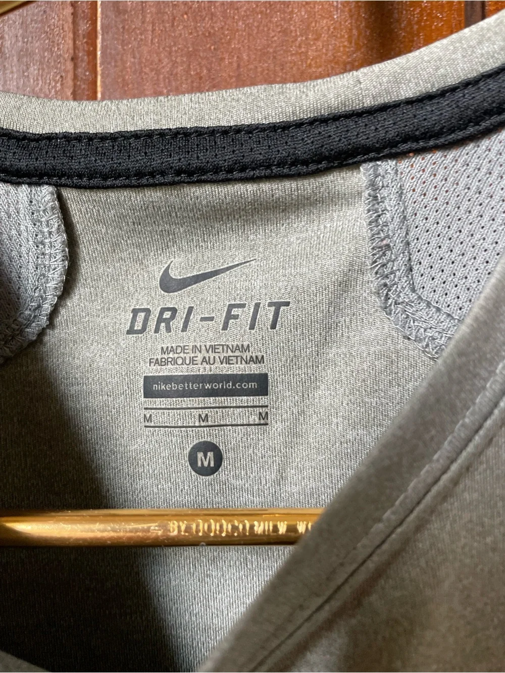 Nike dri fit boys medium sleeveless gray athletic tank top